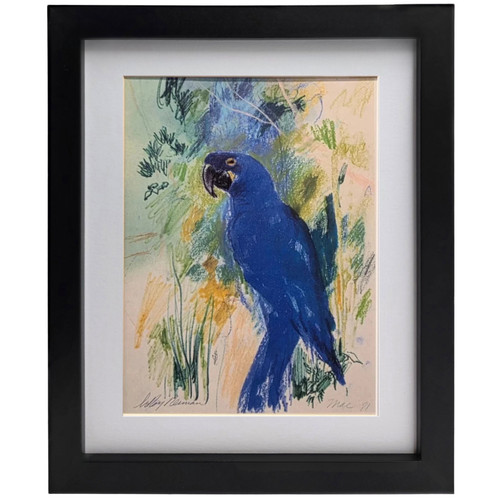 Leroy neiman blue macaw - leroy, macaw"