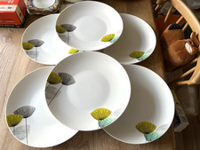 Sanderson Dandelion Clocks Dinner Plates X 6 Party