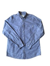 Carhartt Men’s Rogers Slim Fit Shirt Mens Medium Blue Workwear
