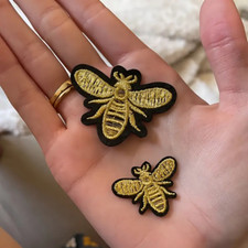 Bumble Bee Embroidered Sew or