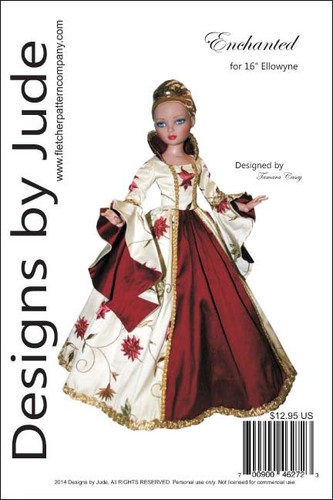 Enchanted gown doll clothes - gown,