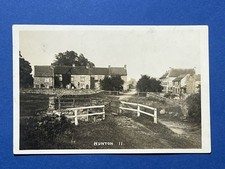 Vintage Photograph Postcard Hunton Village North Yorkshire 1927 Cottages Houses