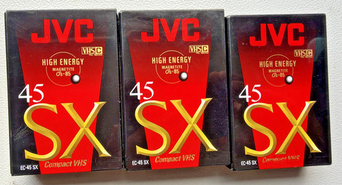 Jvc vhs c - 3x, 45
