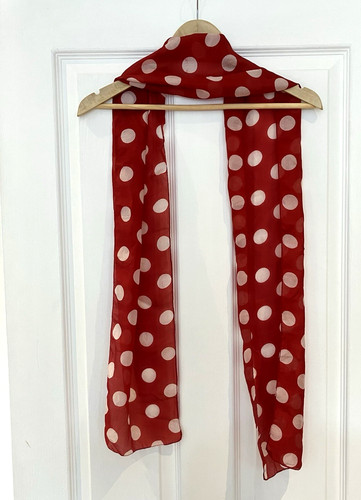 Silk scarf red - silk, and