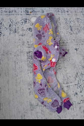Purple paw print dog - purple, pajamas
