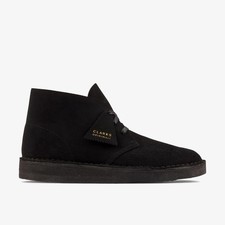 Clarks Mens Desert Coal Black