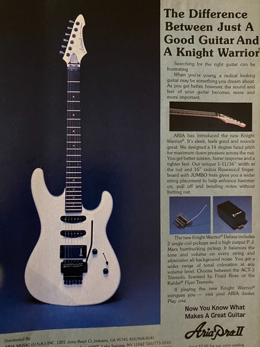Aria guitars knight - knight, warrior
