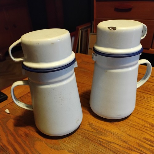 Vintage white enamel - vintage, billy