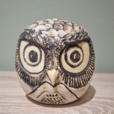Studio Pottery Taliesin Cornwall Owl Monebox 4" tall A/S 1970s