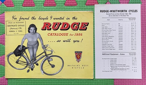 Rudge bicycle brochure - rudge,