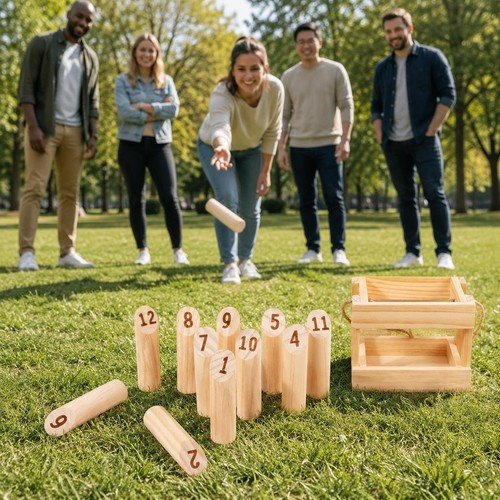 Wooden molkky game - molkky, for