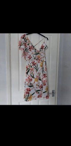 Occasion floral one-shoulder