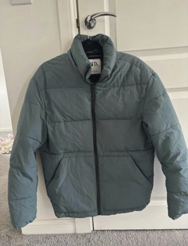 Zara men green padded - zara,