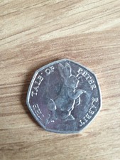 Official Circulated Limited Edition Peter Rabbit 50p Piece 