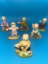 6 Vintage Miniature Shaolin