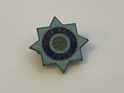 York rally badge ctc - york, 1955
