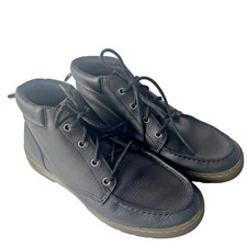 Dr Martens Wilmot Chukka Monkey Black Leather Mid Ankle Lightweight Boots Uk 8