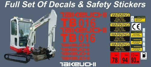 Takeuchi tb016 mini digger - takeuchi,