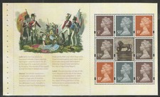 GB 2015~Waterloo~Prestige Stamp Booklet Pane~4~ex DY14~Unmounted Mint