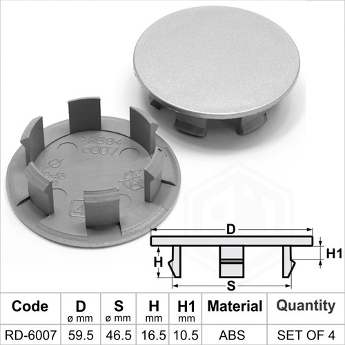 Wheel center caps centre