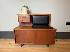 Mid-Century Retro Telephone Table Seat Vinyl