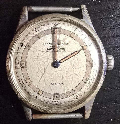 1950s record watch - co., geneve