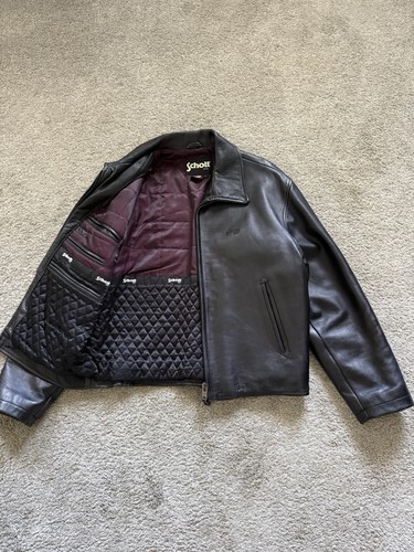 Schott men black leather - schott,