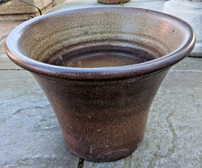 Large Brown Stoneware Plant