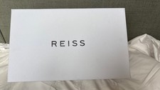 Reiss Aira Low Top Trainer White/Navy - Size UK8 / EUR 42 / USA 9