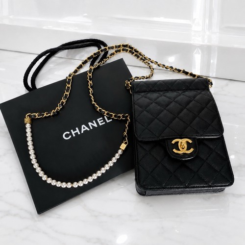 Chanel leather mini crossbody - mini,
