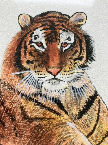 Vintage hand painted water