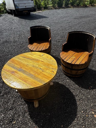 Whiskey oak barrel two seat - barrel,