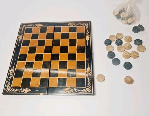 Vintage hand carved lacquered - vintage,