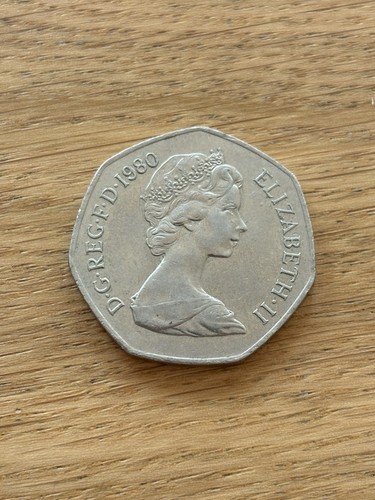 1980 50p fifty pence coin - 50p,