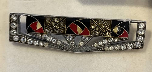 Vtg art deco revival - revival, enamel