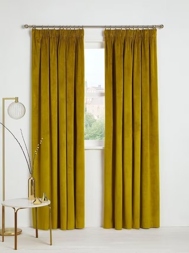John lewis velvet - pair, lined