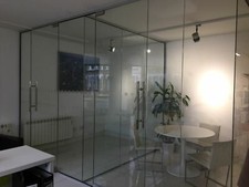 Cheap Stock Size 10mm Toughened Glass & Doors for Office Partitioning