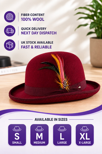 100 wool mens - mens, bowler