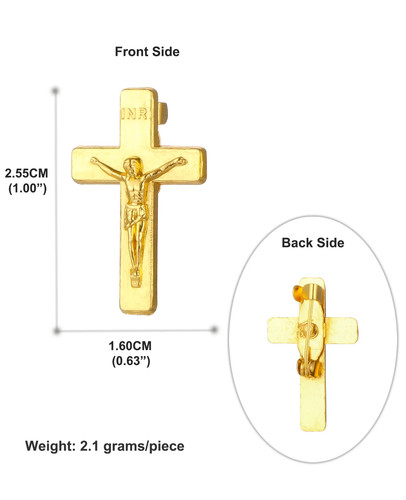 15pcs crucifix cross brooches - crucifix,