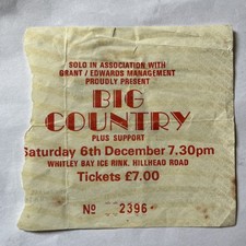 Big Country Ticket Stub
