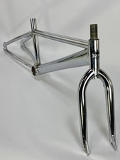 1995 Haro Shredder Frame Fork Set Chrome 20 in Old School BMX Freestyle Vintage