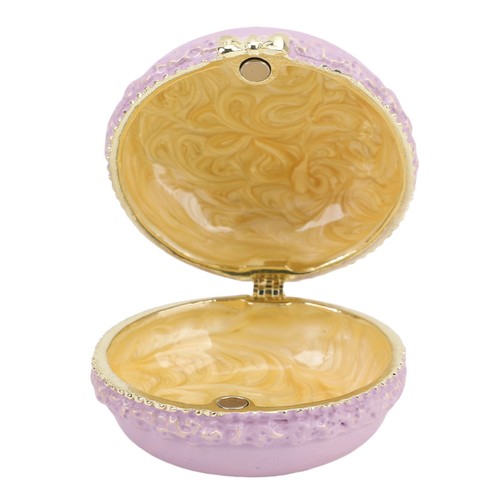 Hinged jewelry box enamel - hinged,