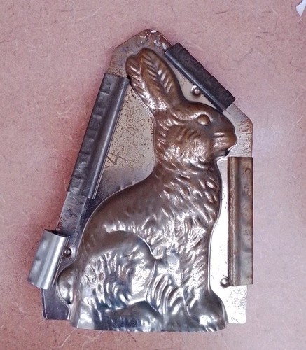 Vintage metal easter chocolate - easter,