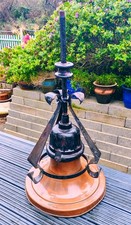 MASSIVE ANTIQUE ARTS AND CRAFTS COPPER CAST IRON  WROUGHT IRON  LANTERN 