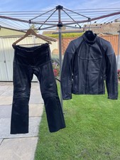 Ladies Triumph Victoria Leather Jacket and Trousers Size 10