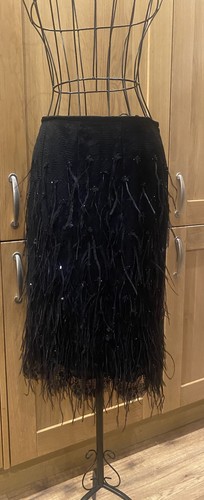 Feraud black ostrich feather - ostrich,
