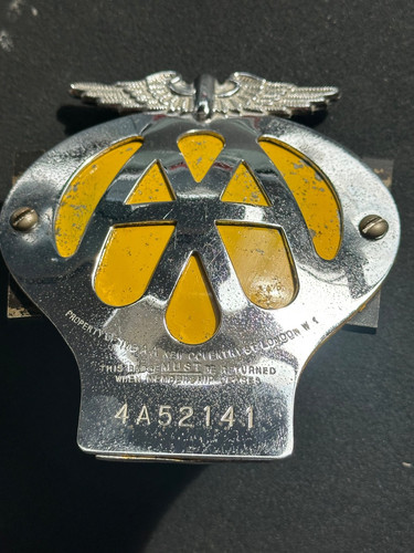 Vintage metal winged - winged, car
