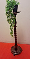 Hardwood pedestal plant - hardwood,