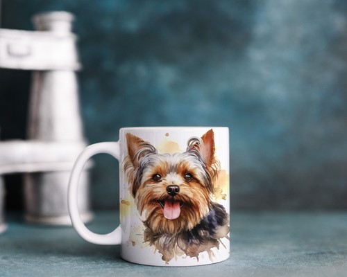 Watercolour yorkshire terrier - yorkshire,