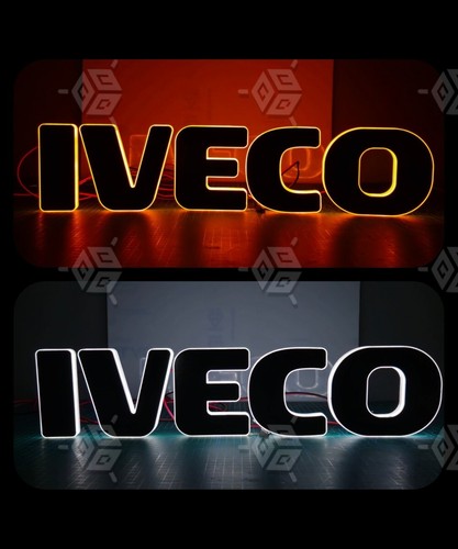 Iveco logo emblem light grill - iveco,